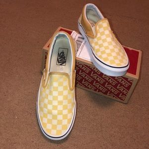 Yellow Checkered Vans